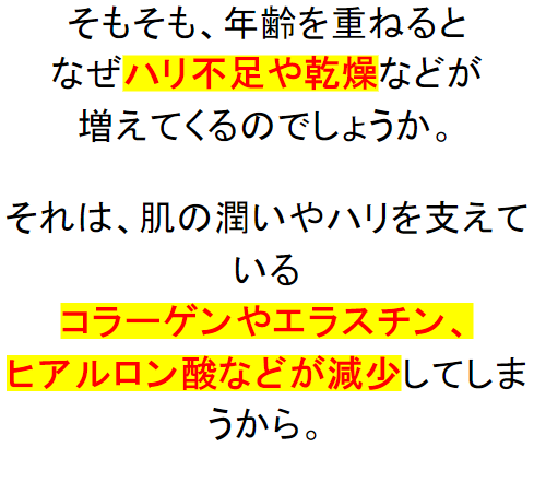 コラーゲンやエラスチン