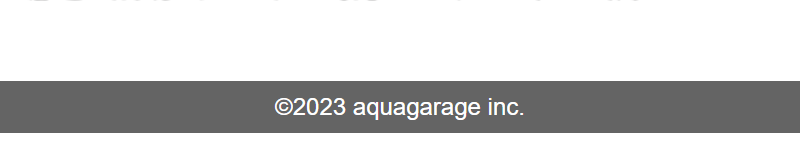 ページフッター