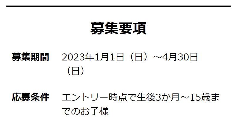 募集要項