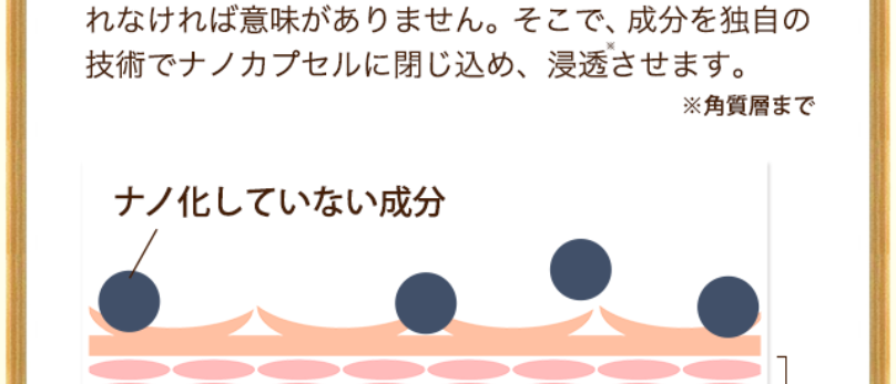 こだわり1成分をナノ化で届ける2