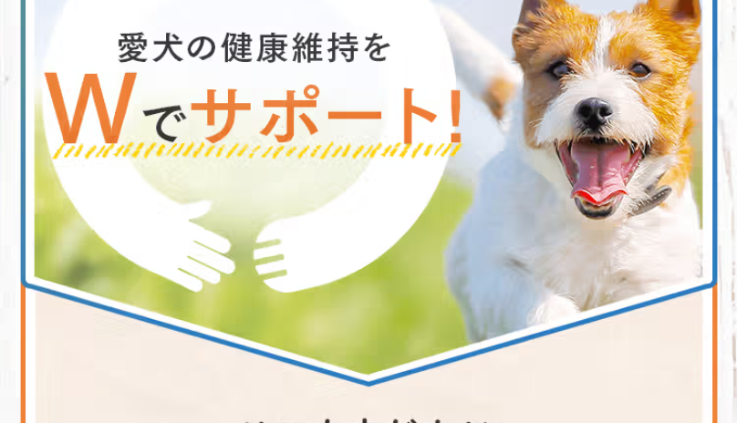愛犬の健康維持をダブルでサポート