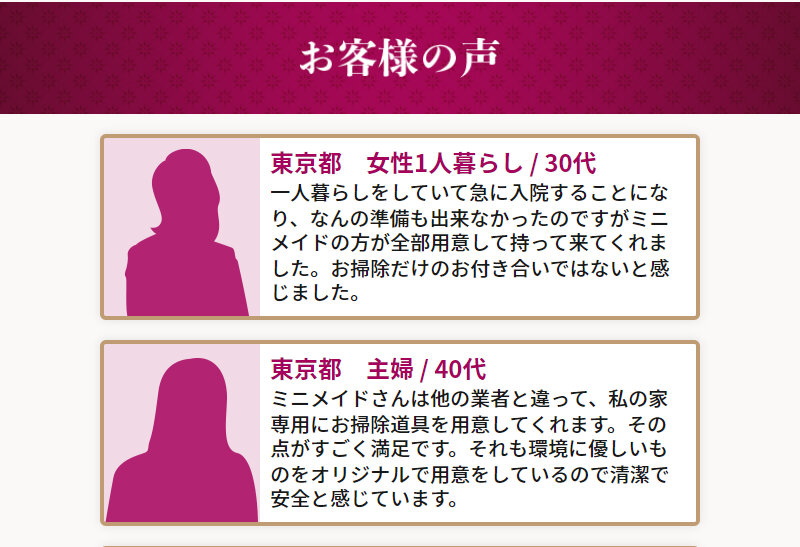 ミニメイドサービス043