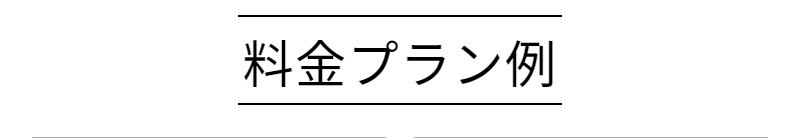 料金プラン例-1