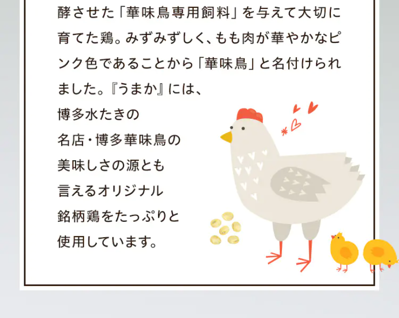 ポイント1九州産華味鳥100%3