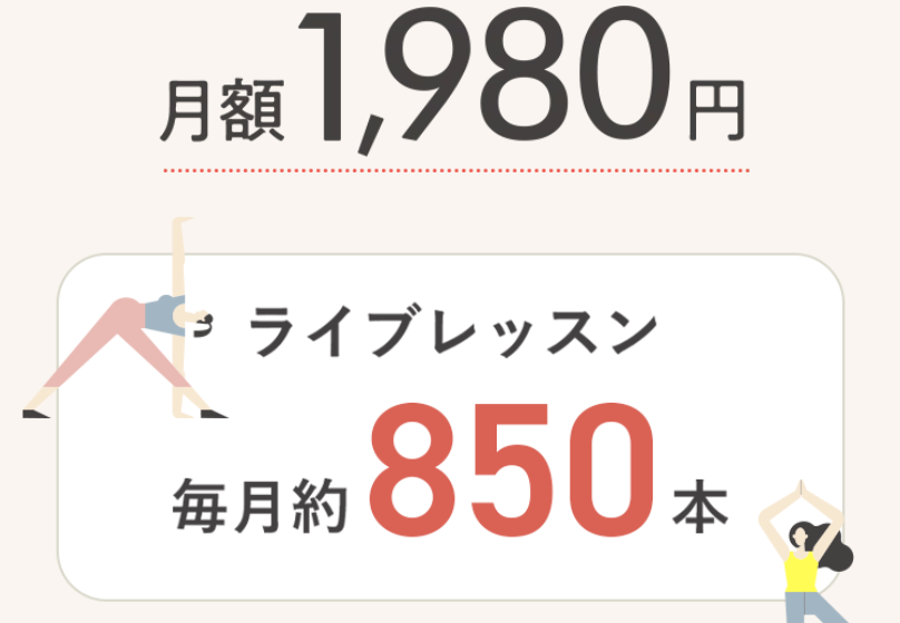 ライブレッスン毎月約850本